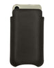 Apple iPhone 15 / 15 Pro Black Leather Case with NueVue Patented Antimicrobial, Germ Fighting and Screen Cleaning Technology
