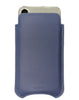 Apple iPhone 16 / 16 Pro Blueberry Blue Leather Case with NueVue Patented Antimicrobial, Germ Fighting and Screen Cleaning Technology