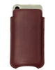 Apple iPhone 16 / 16 Pro Chocolate Brown Leather Case with NueVue Patented Antimicrobial, Germ Fighting and Screen Cleaning Technology