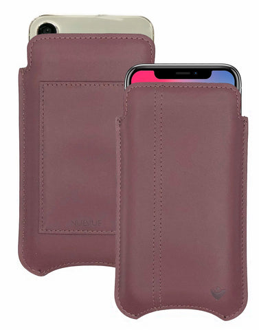 NueVue iPhone X Case Leather Brown iPhone Wallet Case