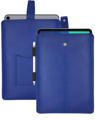 iPad Pro Sleeve Case in French Blue Faux Leather | Screen Cleaning Sanitizing Case