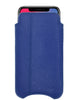 iPhone 13 / iPhone 13 Pro French Blue Faux Leather Case with NueVue Patented Antimicrobial, Germ Fighting and Screen Cleaning Technology
