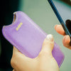 Apple iPhone SE-1st Gen, 5 Sleeve Case | Purple Canvas | Screen Cleaning Sanitizing Lining.