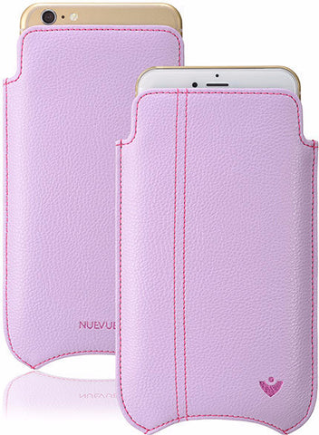 iPhone SE-2020 Case in Sugar Purple Vegan Leather | Screen Cleaning Sanitizing Lining.