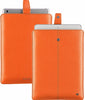 NueVue iPad case orange vegan leather with self cleaning interior