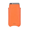 NueVue iPhone 11 and iPhone XR Case Faux Leather | Flame Orange | Sanitizing Screen Cleaning Case