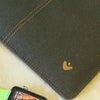 iPad Sleeve Case Green Cotton Twill | Screen Cleaning Sanitizing Microfiber Lining
