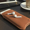 NueVue iPhone 6 Plus Case Tan leather self cleaning case