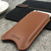 NueVue iPhone 8 / 7 case tan leather case lifestyle