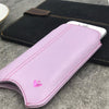 NueVue iPhone 8 / 7 Plus Case Purple vegan leather sleeve case lifestyle