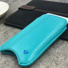 NueVue iPhone 6 Plus Case Blue Vegan leather self cleaning case