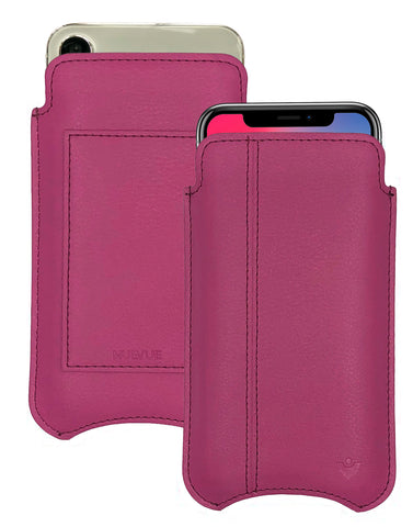 NueVue iPhone X Case Leather Samba Red iPhone Wallet Case