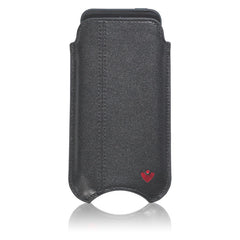 iPhone SE-1st Gen, 5 Sleeve Case in Black Leather | Screen Cleaning Sanitizing Lining