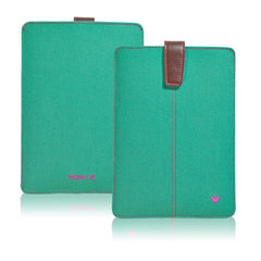 iPad mini Case in Green Canvas | Screen Cleaning Sanitizing Sleeve Case