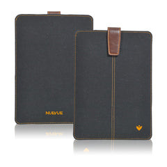 iPad mini Case in Black Cotton Twill | Screen Cleaning Sanitizing Sleeve Case.