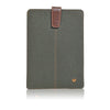 Apple iPad mini Case in Green Cotton Twill  | Screen Cleaning Sanitizing Sleeve Case