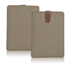NueVue iPad mini case Khaki Cotton Twill self cleaning case