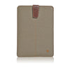 Apple iPad mini case in Khaki Cotton Twill | Screen Cleaning Sanitizing Lining