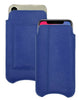Apple iPhone 16 / 16 Pro French Blue Faux Leather Wallet Case with NueVue Patented Antimicrobial, Germ Fighting and Screen Cleaning Technology