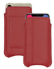Apple iPhone 15 / 15 Pro Rose Red Faux Leather Wallet Case with NueVue Patented Antimicrobial, Germ Fighting and Screen Cleaning Technology