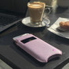 NueVue iPhone 14 Pro Max Case Purple Vegan self cleaning interior