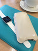 White Napa Leather cover for Apple iPhone 6/6s Plus 'Screen Cleaning' luxury sleeve cover case, with protective antimicrobial lining