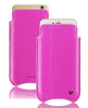 NueVue iPhone 13 mini case pink leather self cleaning case