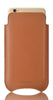 iPhone SE-1st Gen, 5 Pouch Sleeve Case in Tan Leather | Screen Cleaning Sanitizing Lining.