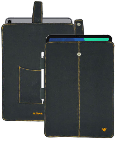 iPad Pro Case in Black Cotton Twill | Screen Cleaning and Sanitizing Sleeve Case.