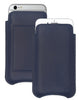 iPhone 6/6s Plus Wallet Case in Blue Genuine Leather | Screen Cleaning Sanitizing Lining.