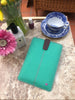 Apple iPad Sleeve Cover Case in Green Canvas | Screen Cleaning Sanitizing Lining
