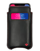 iPhone 13 / 13 Pro Black/Red Leather Case with NueVue Patented Antimicrobial, Germ Fighting and Screen Cleaning Technology