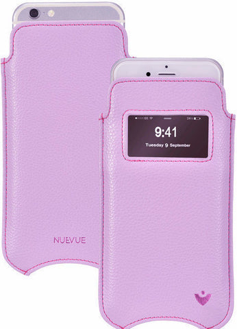 NueVue iPhone 8 / 7 Plus Case Purple vegan leather case