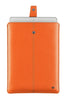 NueVue iPad case orange vegan leather with self cleaning interior