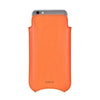 NueVue iPhone 6 case orange vegan leather self cleaning interior