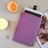 NueVue iPad case purple canvas self cleaning interior