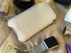White Napa Leather cover for Apple iPhone 6/6s 'Screen Cleaning' luxury pouch case, with protective antimicrobial lining and smart window