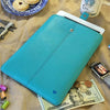 NueVue iPad Case Blue Vegan Leather self cleaning interior lifestyle