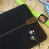 iPad mini Case in Black Cotton Twill | Screen Cleaning Sanitizing Sleeve Case.