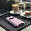 NueVue iPhone 6 case purple vegan leather self cleaning case