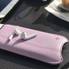 NueVue iPhone 13 mini case purple vegan leather self cleaning case