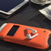 NueVue iPhone 6 Plus Orange Pouch cleaning case