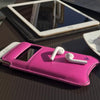 NueVue iPhone 6 case pink leather self cleaning case