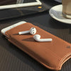 NueVue iPhone 6 case tan leather self cleaning case