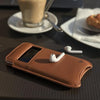 NueVue iPhone 6 Plus Case Tan leather self cleaning case