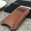 NueVue iPhone 6 Plus Case Tan leather self cleaning case