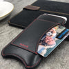 NueVue iPhone 8 / 7 Plus case black leather with wallet