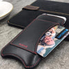 NueVue iPhone 8 / 7 Case black leather with wallet