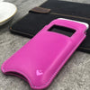 NueVue iPhone 6 case pink leather self cleaning case