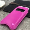 NueVue iPhone 11 Pro Max and iPhone Xs Max Case Napa Leather | Hot Pink | Screen Cleaning Sanitizing Case